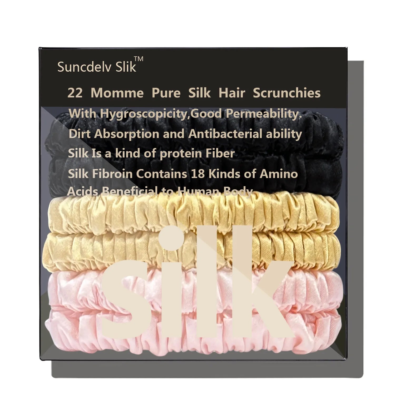 100% Mulberry Silk Hair Scrunchie