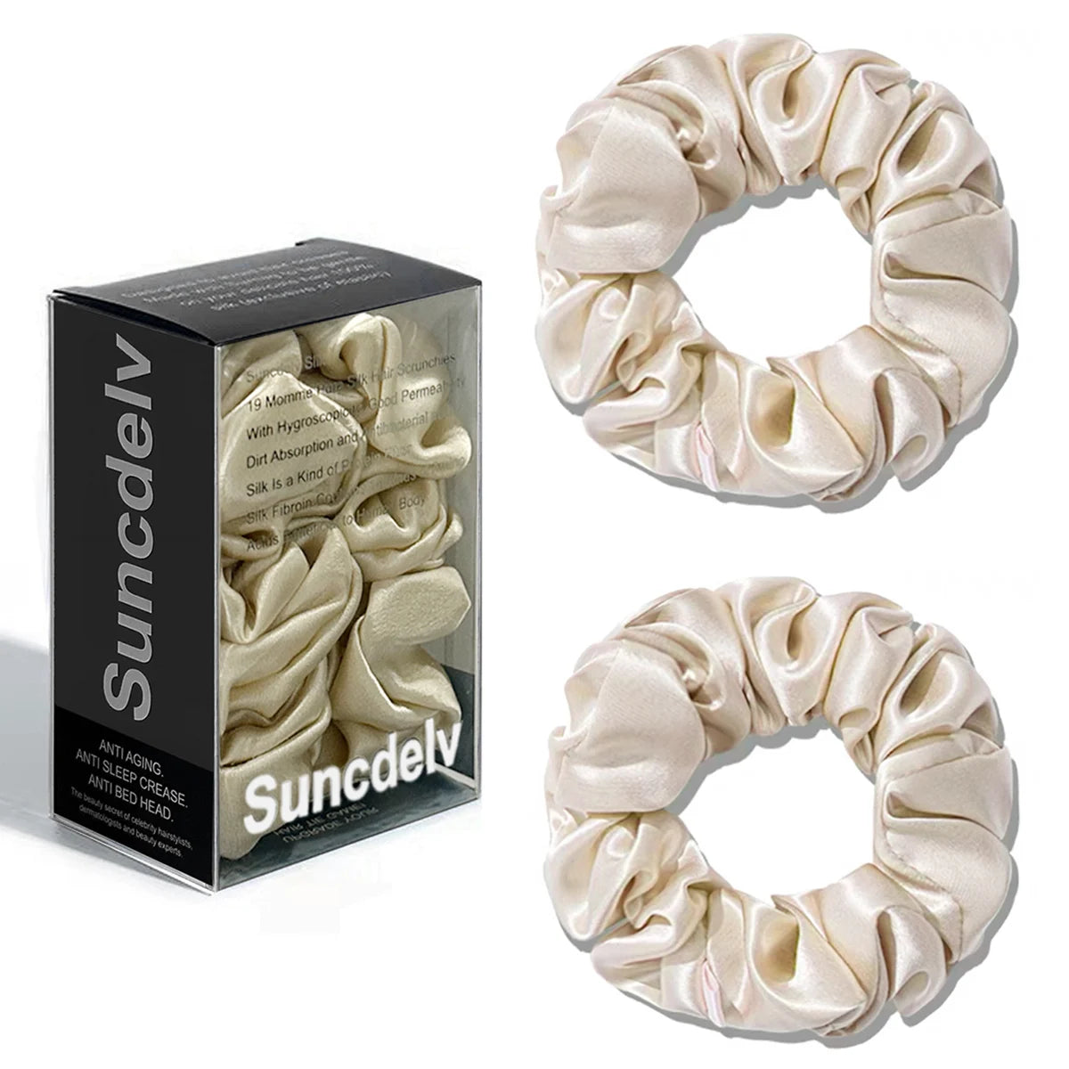 100% Mulberry Silk Hair Scrunchie