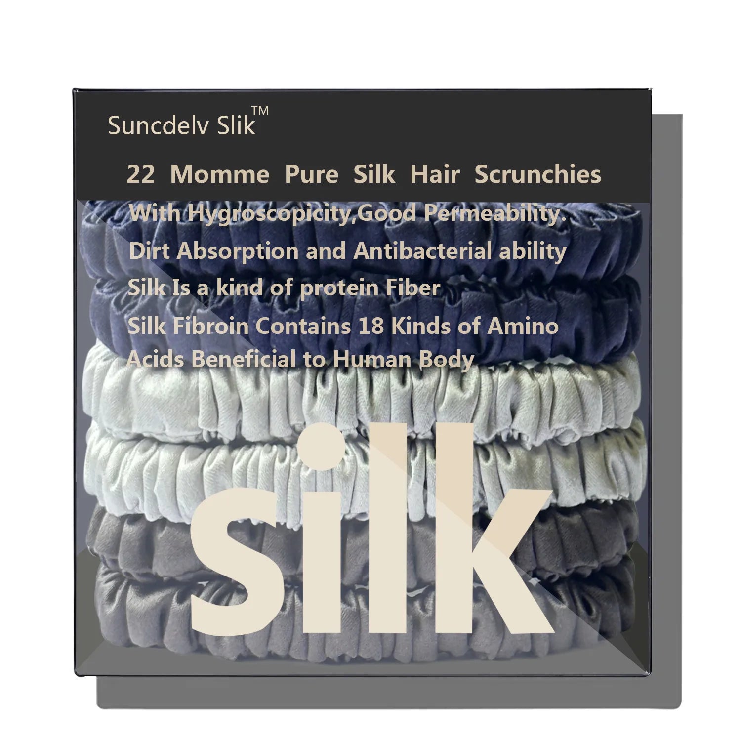100% Mulberry Silk Hair Scrunchie